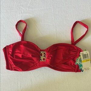 BECCA Red Bikini Top